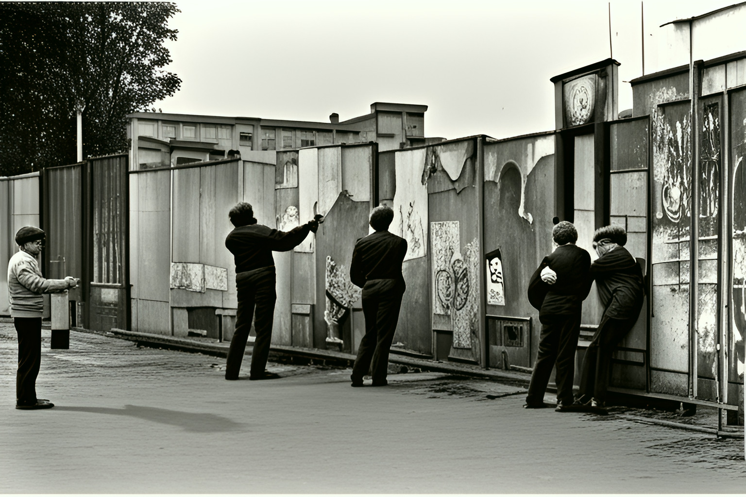 The Berlin Wall in 1982